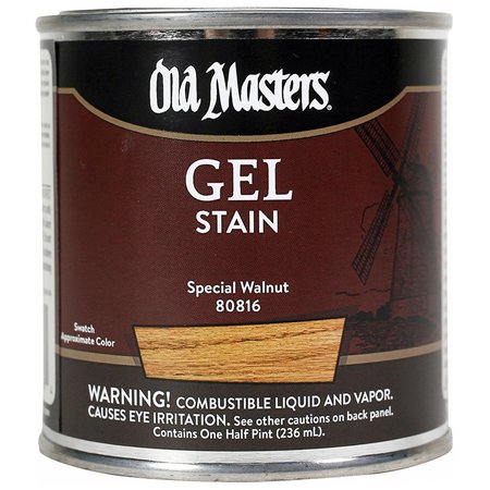 OLD MASTERS 1/2 Pt Special Walnut Oil-Based Gel Stain 80816